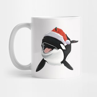 Orca Drawing Christmas Gift Mug